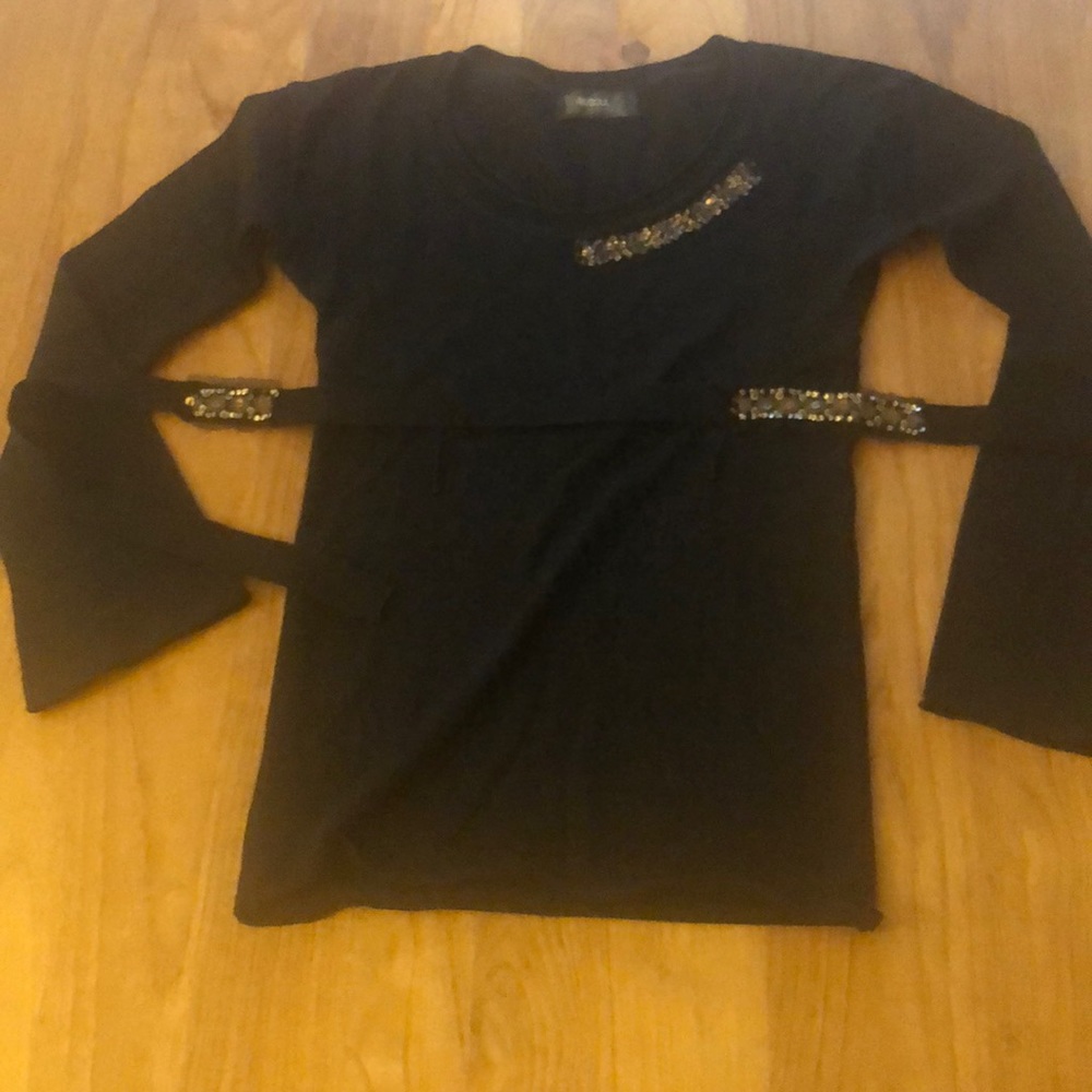 Merino wool scoop neck knit